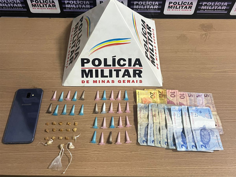 Adolescente de 13 anos é apreendido por tráfico de drogas no bairro Salatiel, em Caratinga, Minas Gerais