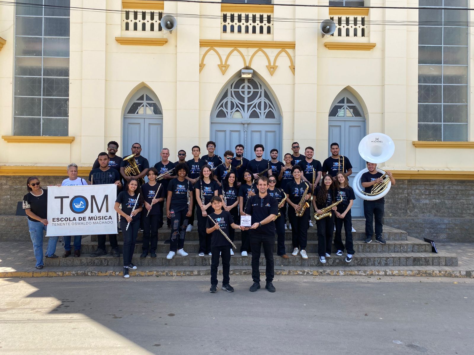 Banda TOM de Ipatinga se apresenta em encontro em Santo Antônio do Grama